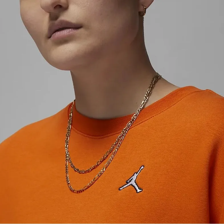 Jordan Sweatshirts Women's Orange-2