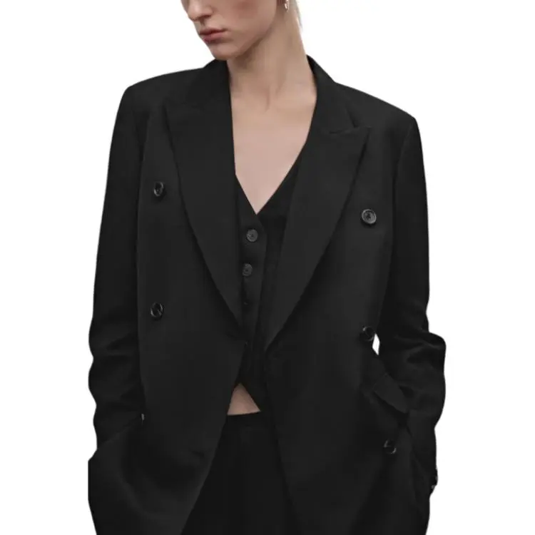 Massimo Dutti Business Suit Women's Black-3