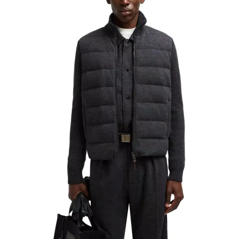 Moncler Logo Patch Padded Cardigan-1