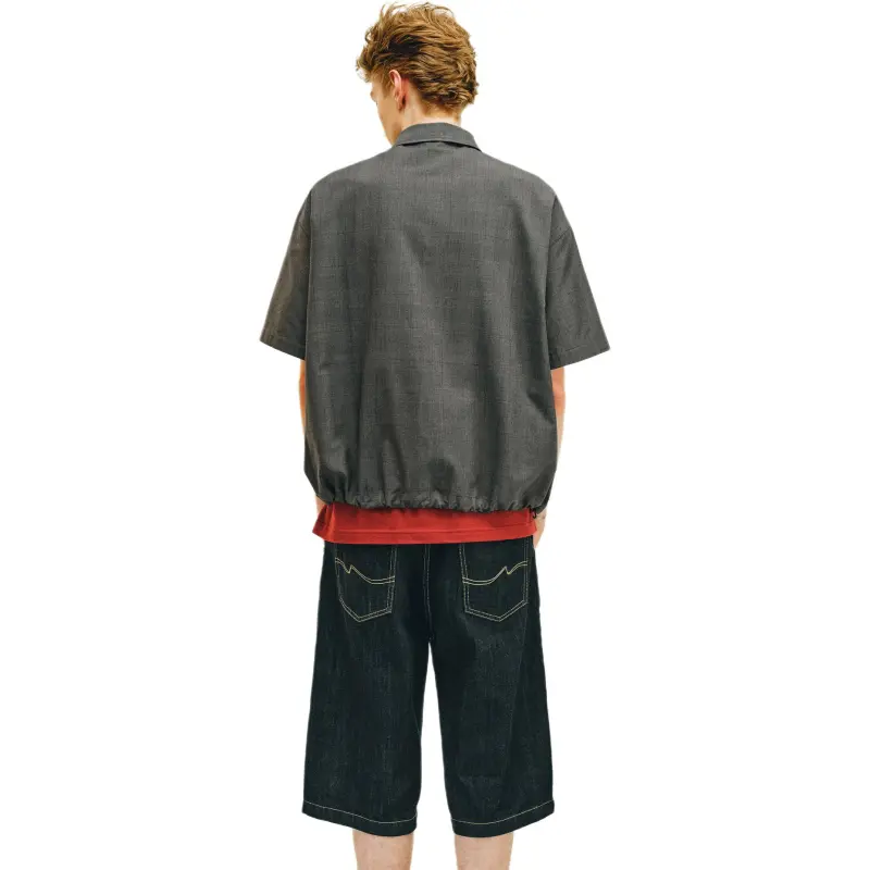 NONRADICAL Denim Shorts Unisex Dark Blue-1