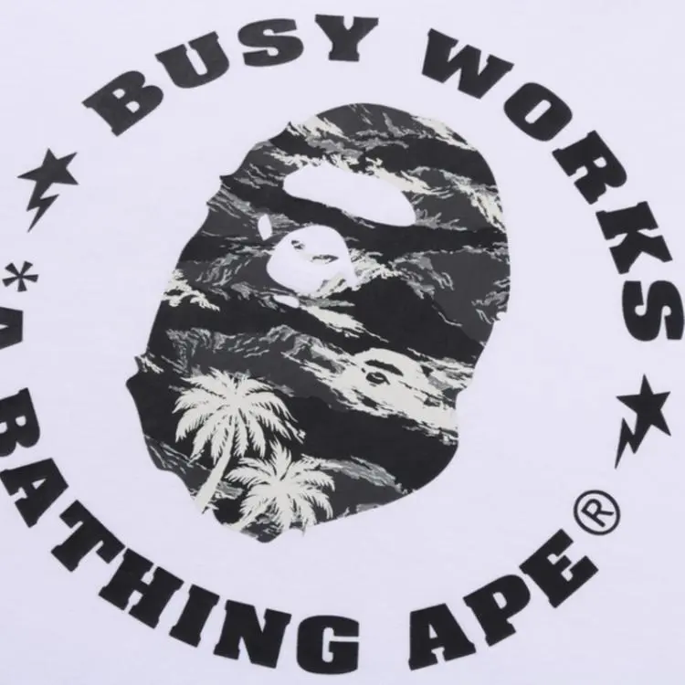 Bape Palm Tree Camo Busy Works Sta Relaxed Fit Tee-5