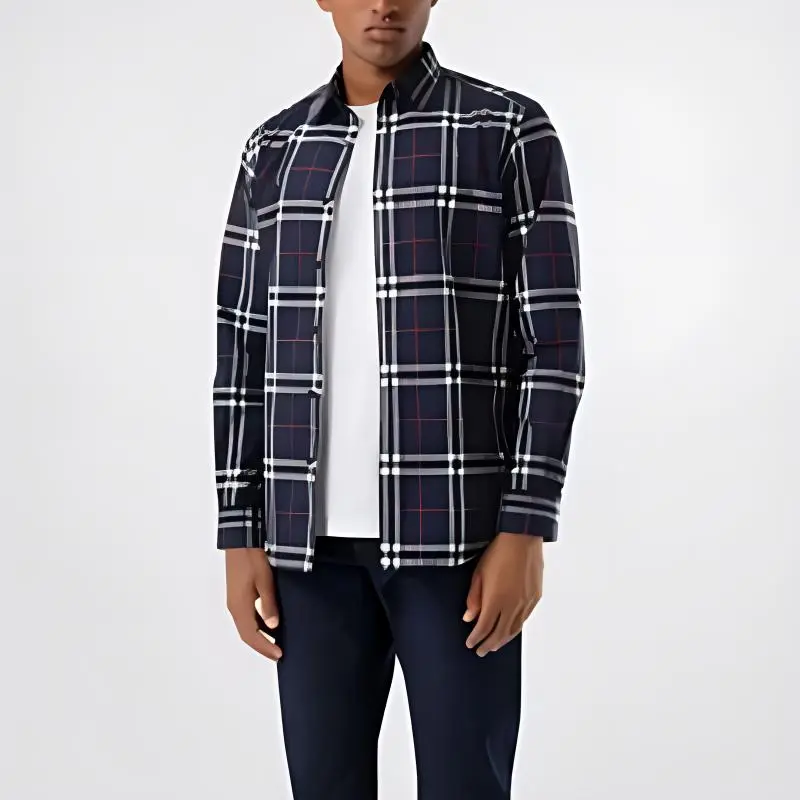 Burberry Logo Intarsia Wool Cotton Oversized Hoodie-3