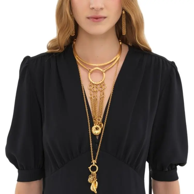 Chloé V Neck Puff Sleeved Mini Dress-4