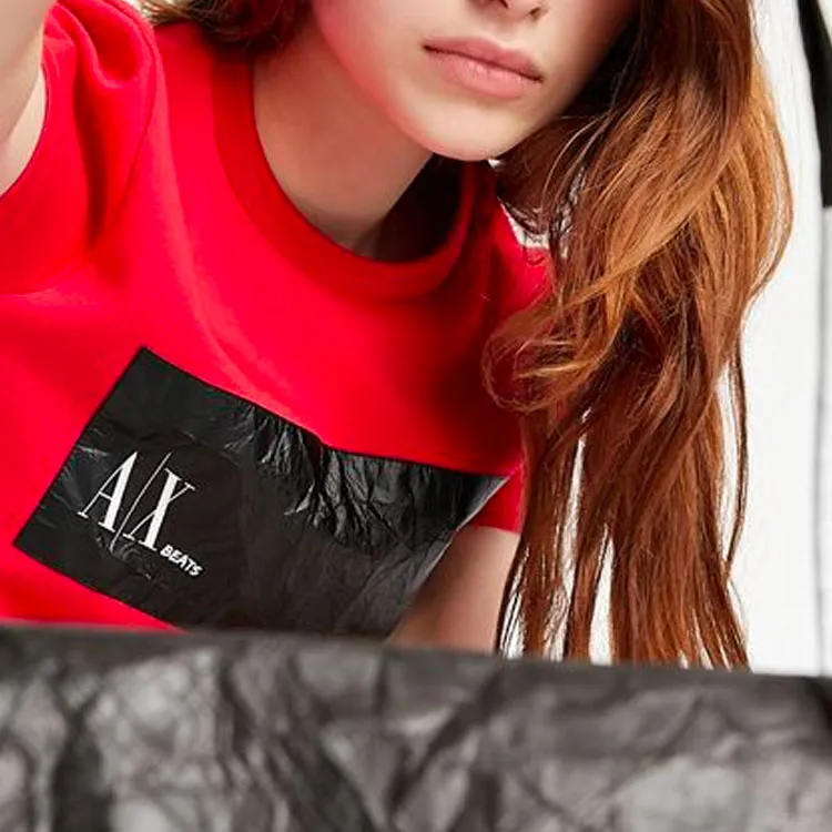 ARMANI EXCHANGEAE SS22 T Shirt Women's Red-4