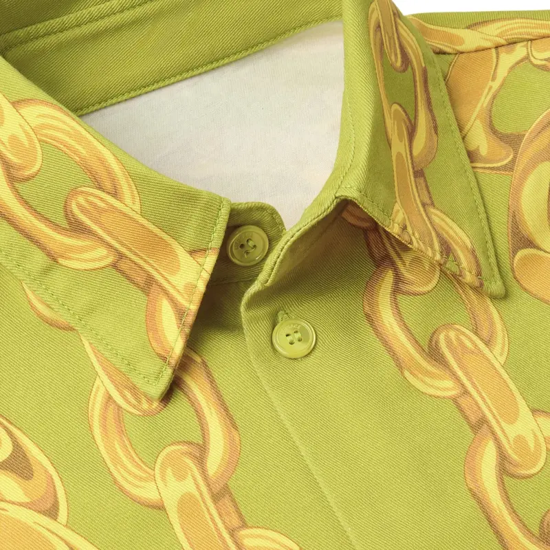 VERSACE Medusa Chains print Shirt-2