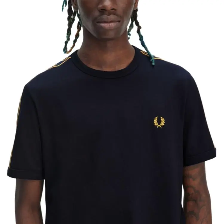 FRED PERRY Contrast tape T shirt-5