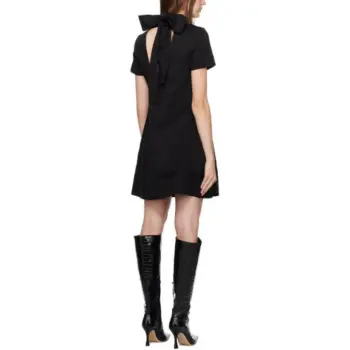 Staud Short-Sleeved Dresses Women's Black