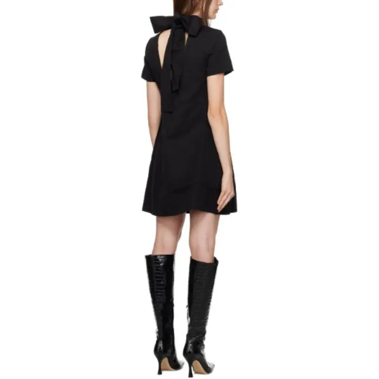 Staud Short-Sleeved Dresses Women's Black-1