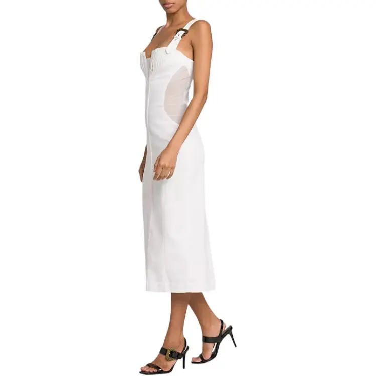 VERSACE JEANS COUTURE Sleeveless Dress Women's White-5