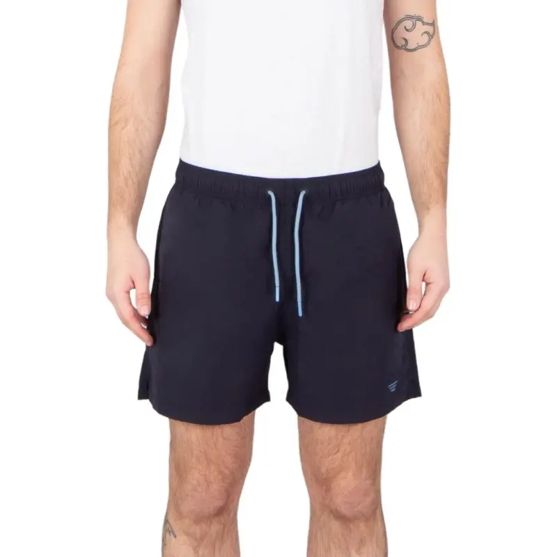 EMPORIO ARMANI Swim Shorts With Two tone Eagle Embroidery-1