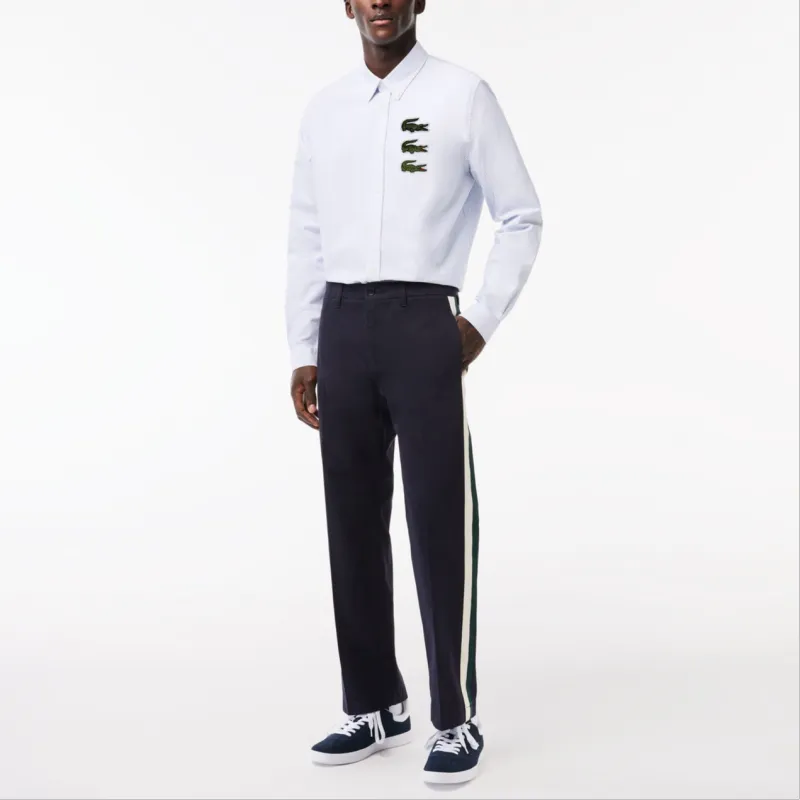 LACOSTE Casual Pants Men's Marine Blue-1