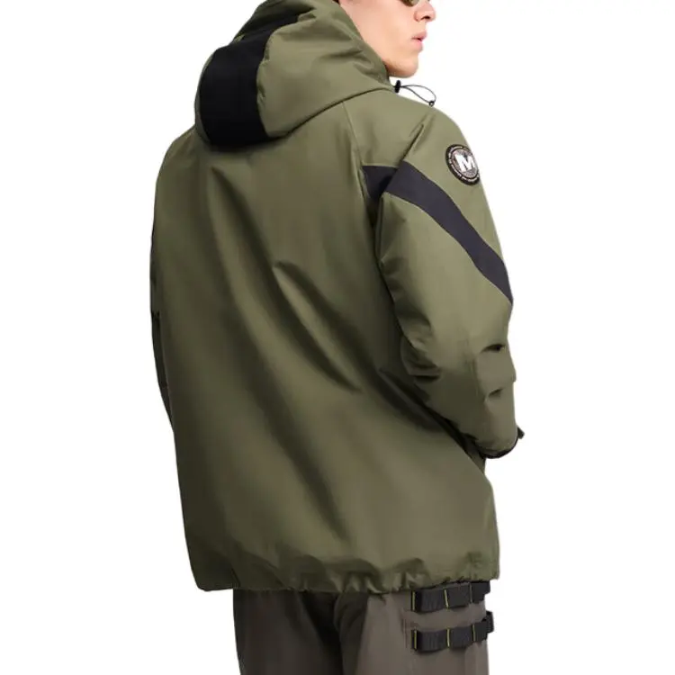 MERRELL Hiking Waterproof And Windproof To Keep Warm Windbreaker Jacket Men's Island Reef Green-4
