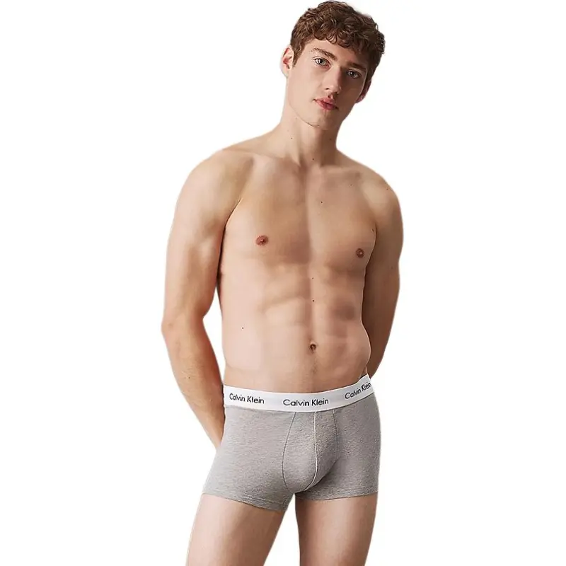 CALVIN KLEIN Underpants Europe Version Men's 3 Pack Gray Mixed Color-1