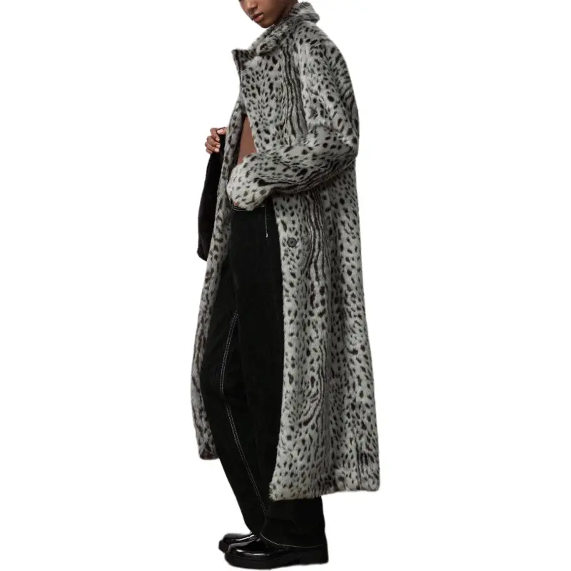 ZARA Coats Women's Leopard Print/Gray-4
