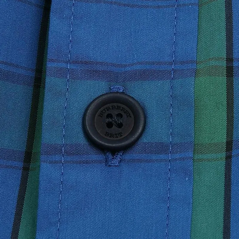Burberry Shirts Men Sea Blue-2