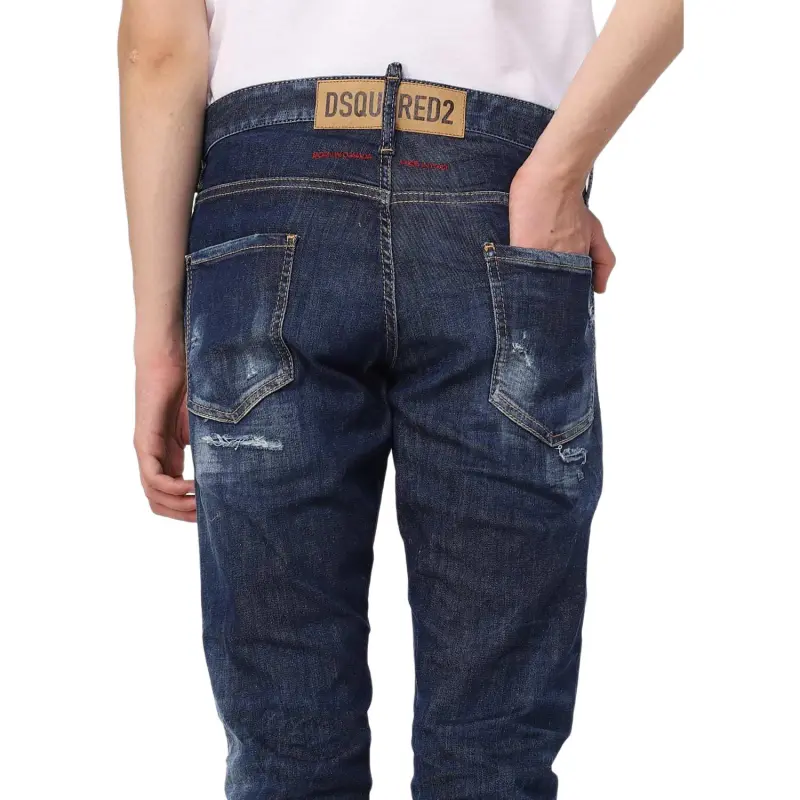 DSQUARED 2 Straight Leg Distressed Jeans-5