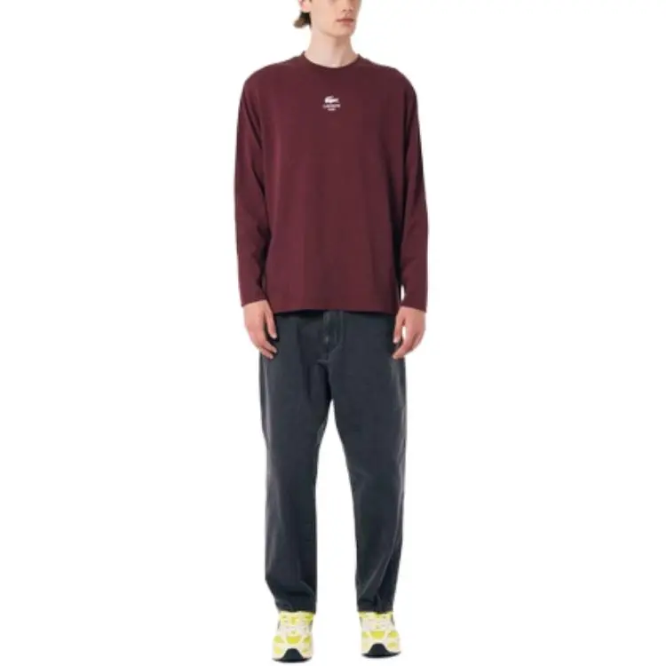 LACOSTE T Shirt Men's Bordeaux Color-1