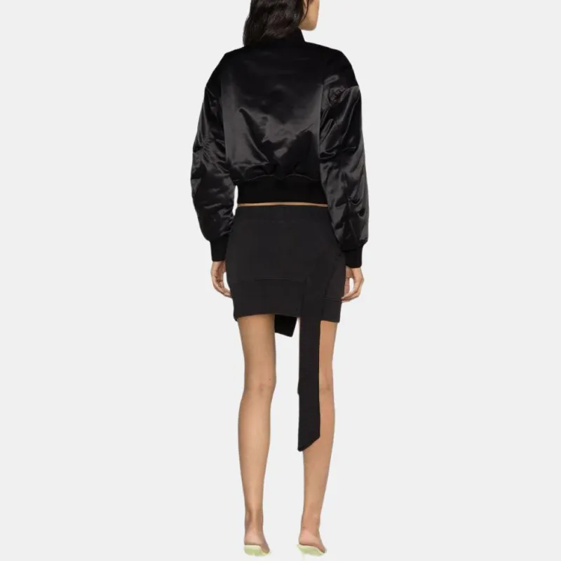 Alexander Wang High Shine Padded Bomber Jacket-2