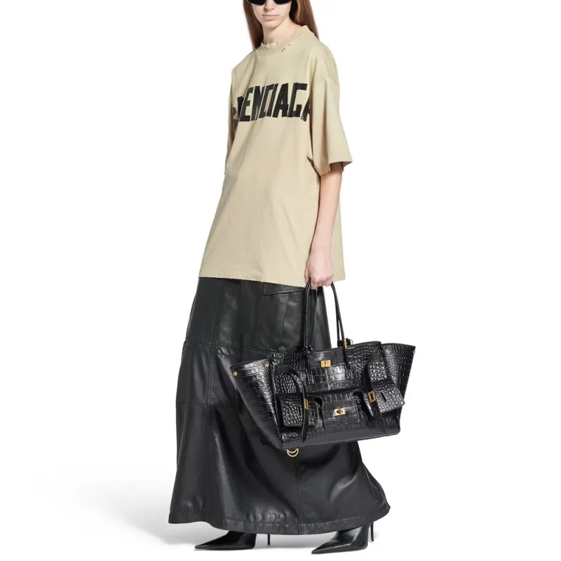 Balenciaga T Shirt Regular Fit Unisex Beige-6