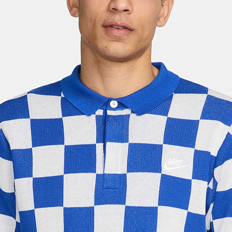 Nike Polo Shirts Men Blue-3