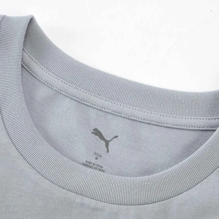 PUMA Basic Elevated SS25 T Shirt Men's Light Gray 63-2