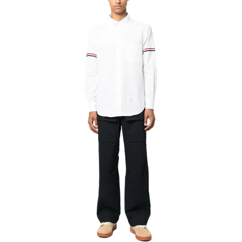 THOM BROWNE Long Sleeved Button Up Shirt-2