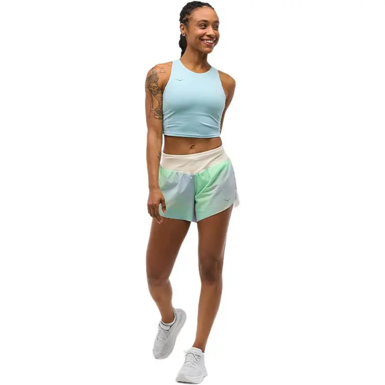HOKA ONE ONE SS25 Sports Shorts Women's Bauhinia Print-1