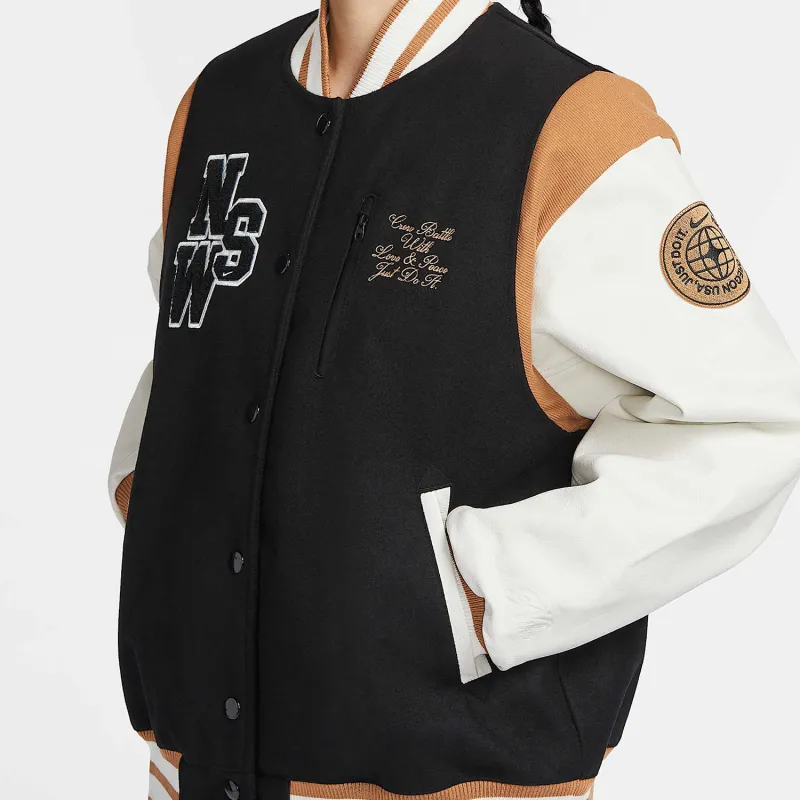 Nike Baseball Jacket Women's Black-3
