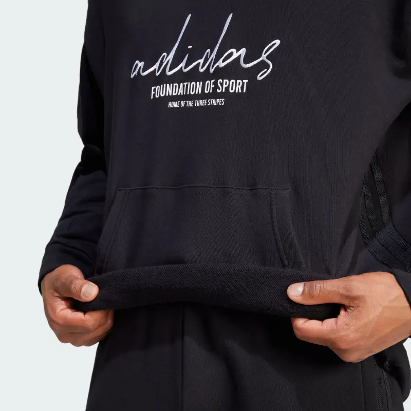 Adidas BRAND LOVE FRENCH TERRY Sweatshirt Men's Black-4