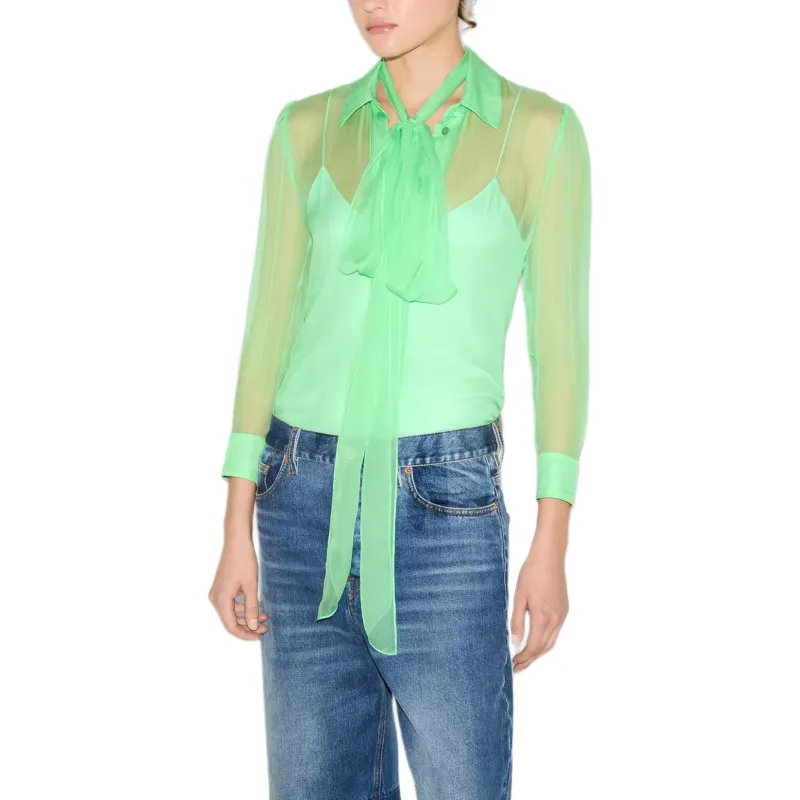 GUCCI Shirts Women's Green-2
