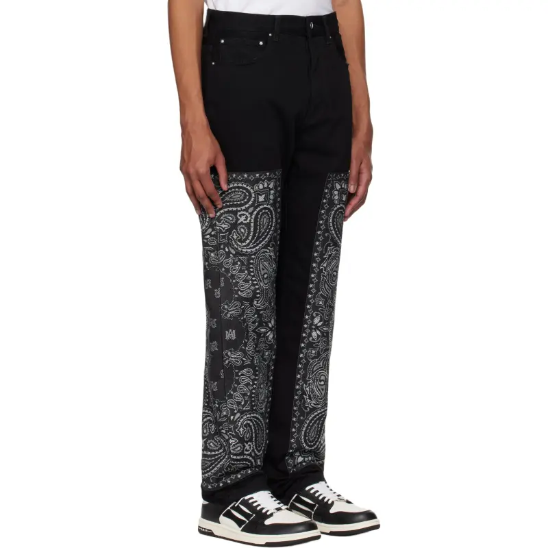 AMIRI Bandana jacquard Jeans-2