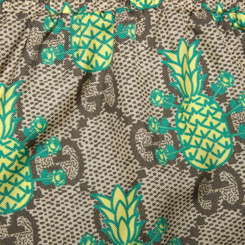GUCCI Pineapple SS22 Casual Shorts Men's Ebony-3