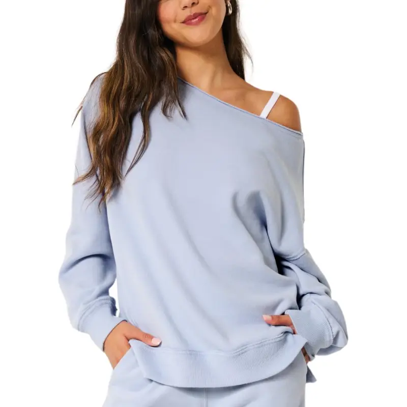 Hollister Sweatshirt Women's Gray Blue-2