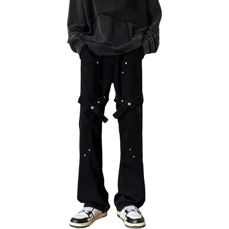 ACHIEVE ACHV Jeans Unisex Black-2