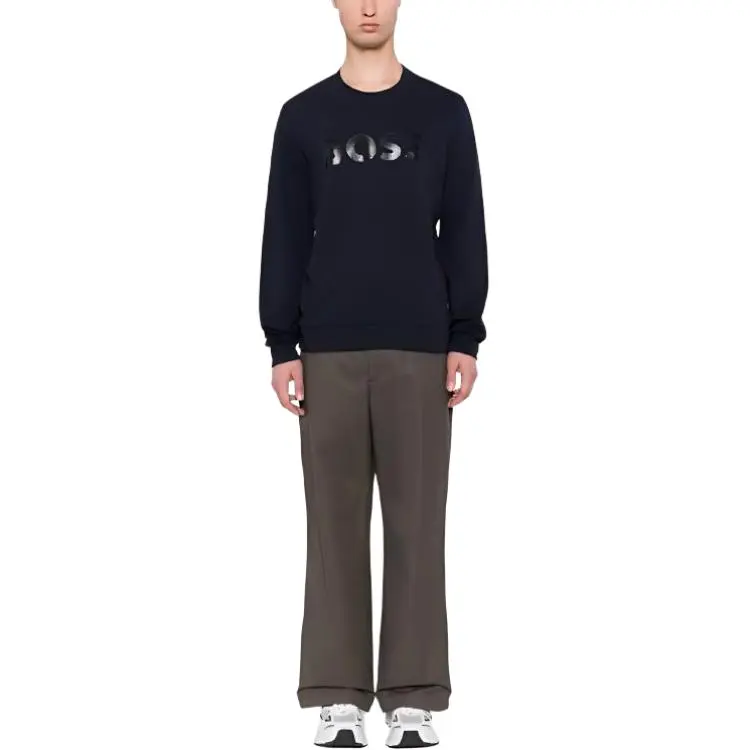 HUGO BOSS Salbo Mirror Cotton Sweatshirt-1