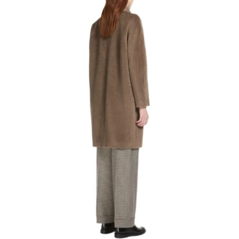 'S MAX MARA Double Breasted Long Sleeved Coat-4