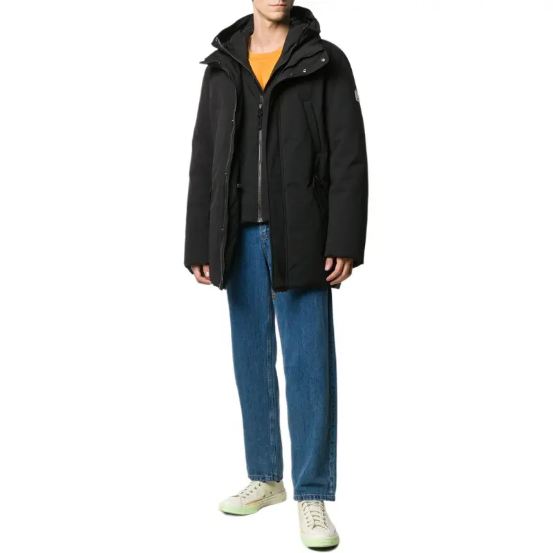 MACKAGE Long Sleeved Zipped Hooded Down Jacket-4