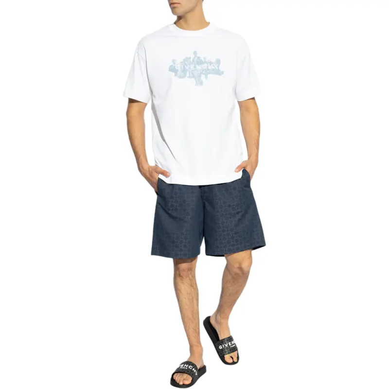 Givenchy Monogram Pattern Deck Shorts-1