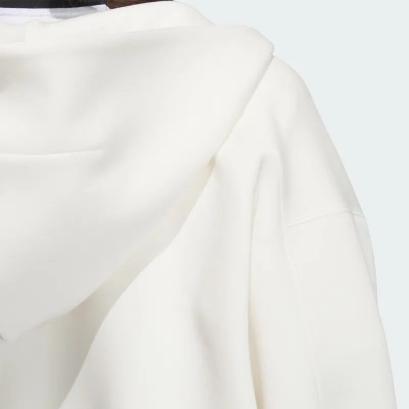 Adidas Spacer Full Zip Hoodie Jackets & Coats Women's Pink White-5
