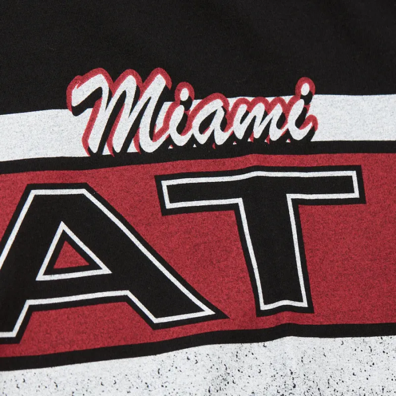 Mitchell & Ness x NBA Miami Heat T Shirt Men's Black-2