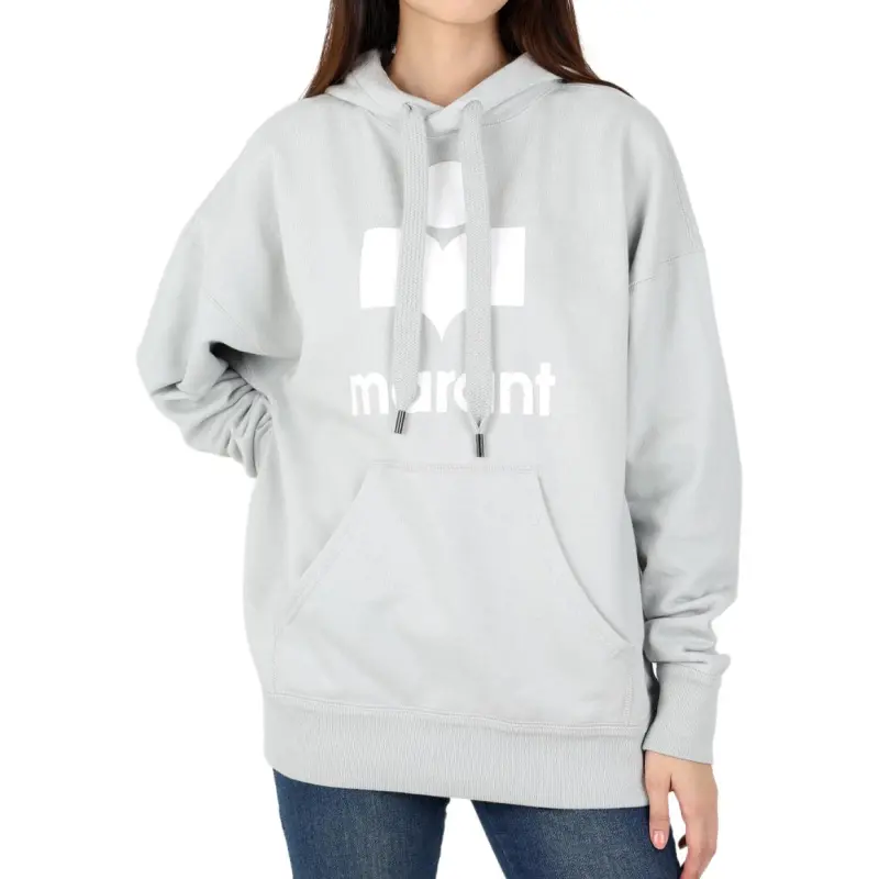 ISABEL MARANT Mansel Logo Printed Drawstring Hoodie-2
