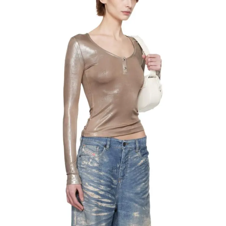 DIESEL T Shirts Women's Gold-2