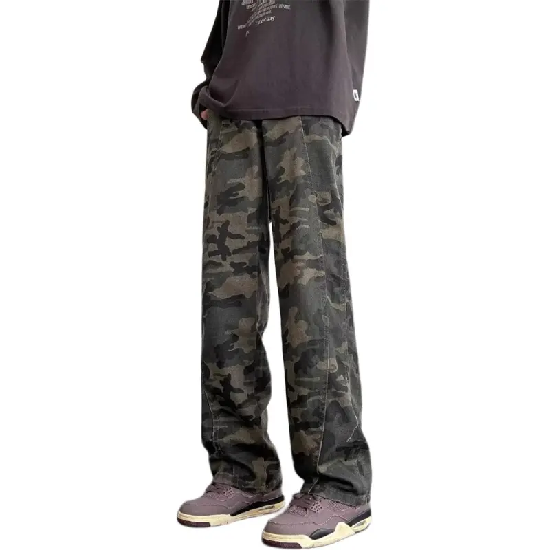 KVIV Jeans Unisex Camouflage [Editor's Recommendation]-1