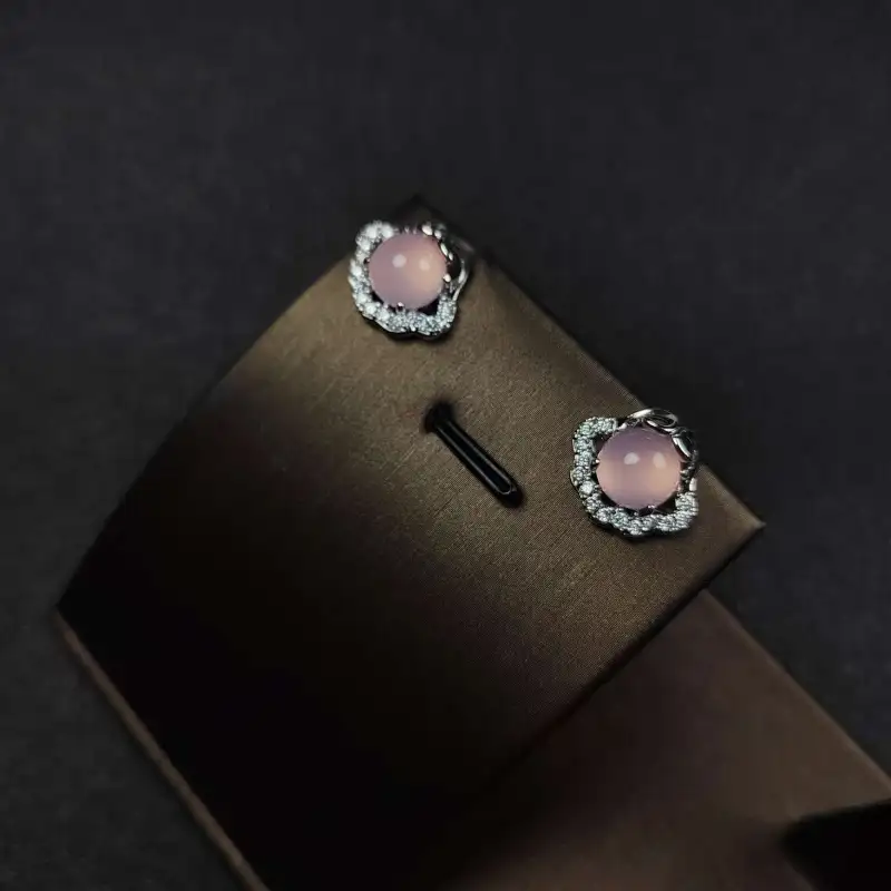 Grace Chalcedony Stud Earrings Women's-3