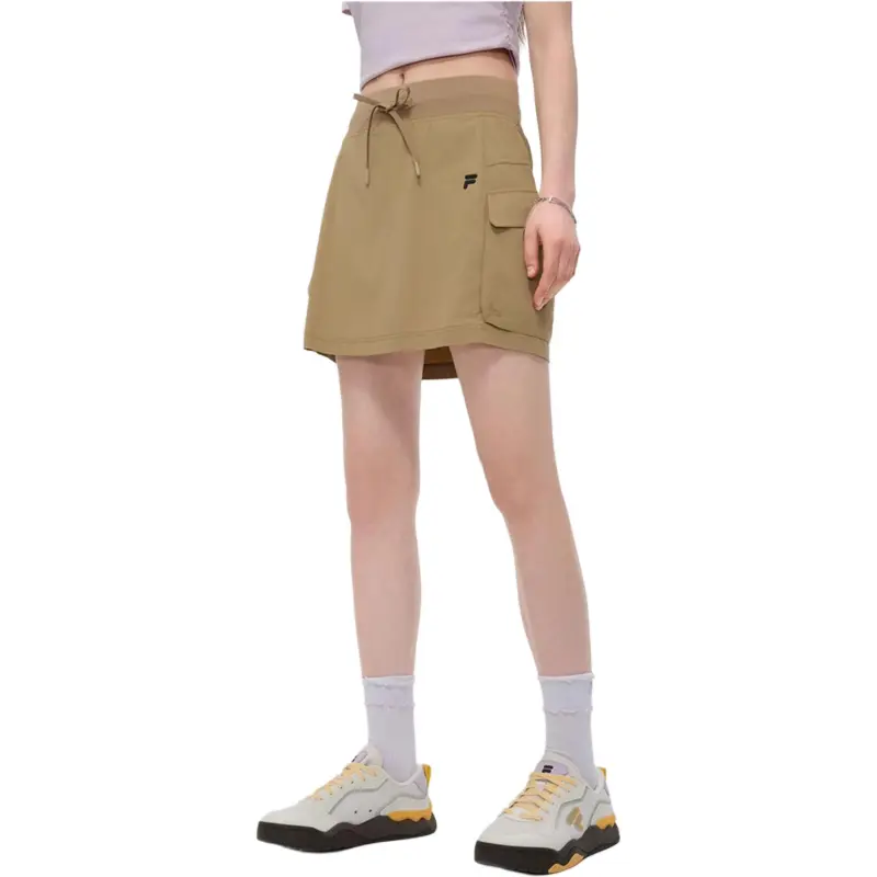 FILA FUSION FOBFUSION LIFE SS25 Casual Short Skirts Women's Sand Millet Brown BG-3