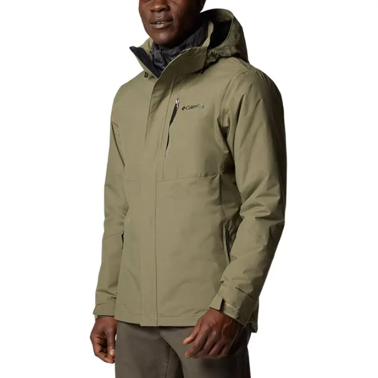 Columbia Water-Resistant Windproof Wear-Resistant Warm Windbreaker Jacket Men's Olive-2