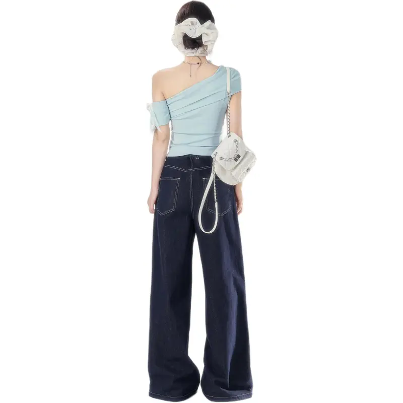TOUCH MISS T Shirt Women's Blue Green-5