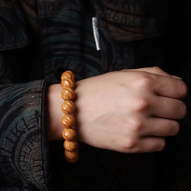 SHUZHUO Monkey Head Walnut Bracelets Unisex-10