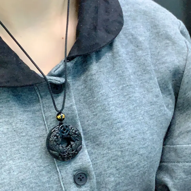XXOFF Obsidian Necklaces Unisex-2