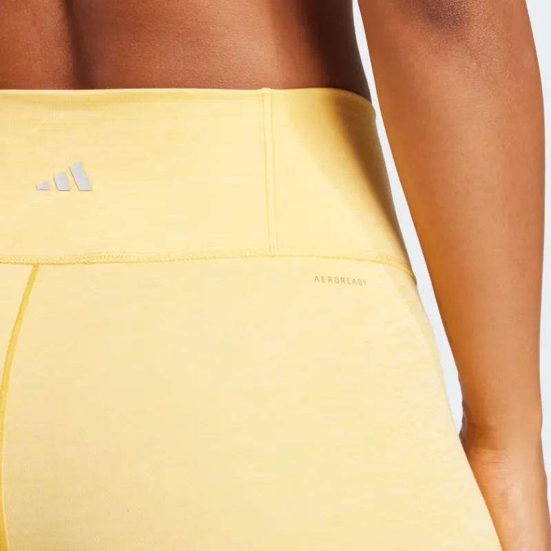 Adidas All Me 5-Inch Short Leggings Sports Shorts Women's Yellow-4
